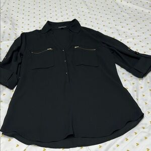 Elegant Black Women's Top